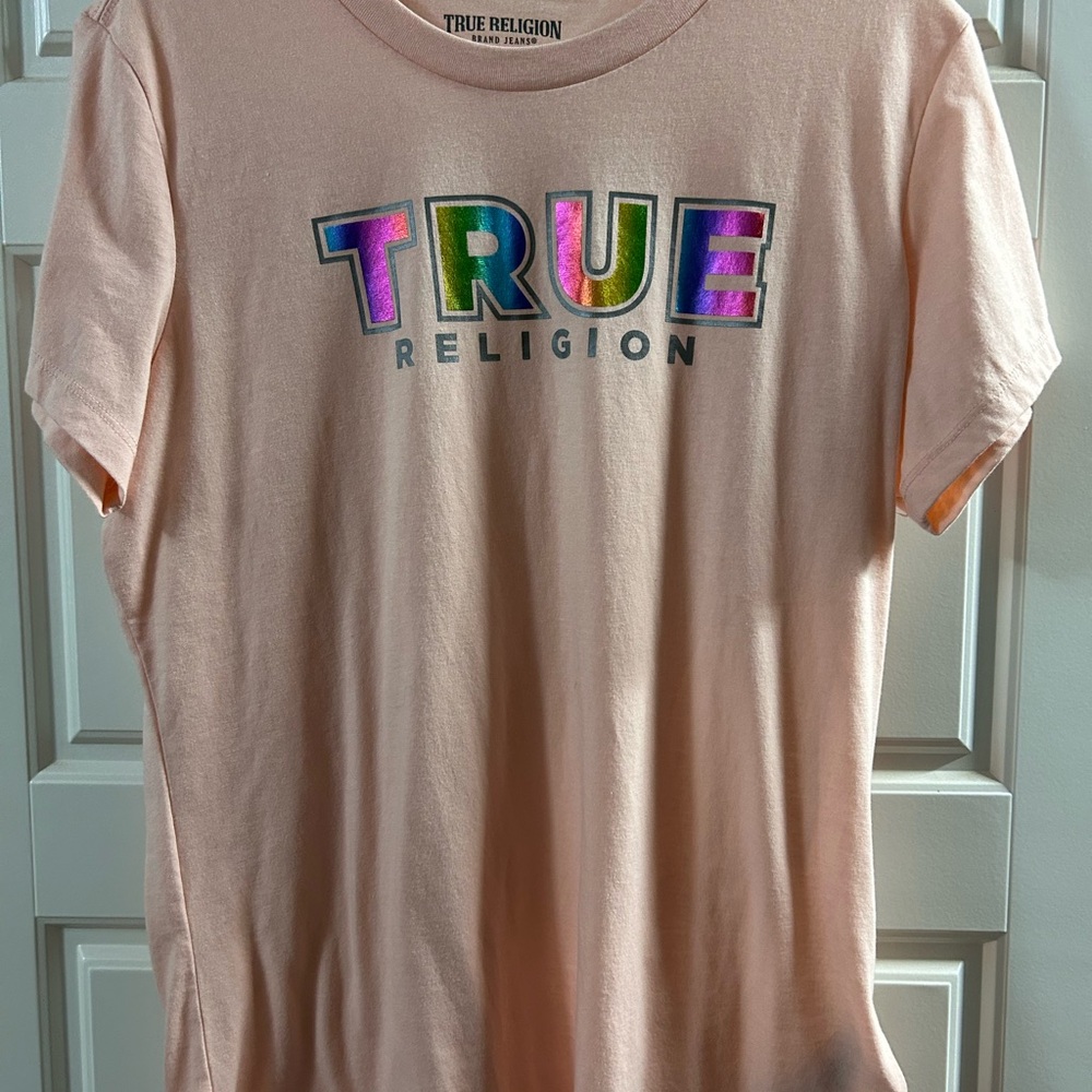 True Religion Women's Pink Graphic Tee